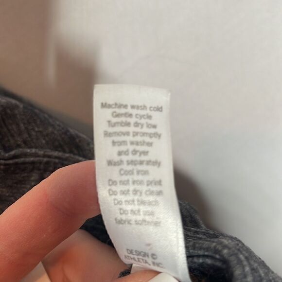 Athleta Revelation Gray/Brown Stitch. Flare Leg Yoga Pants. Size Small. - Picture 8 of 9